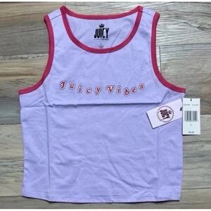 NWT - Juicy Couture - Women's Size Small (4-6) Lilac Sky - Ringer TankTop